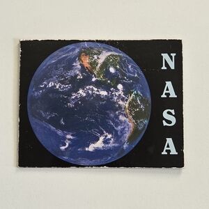 NASA Fridge Magnet Earth Collectible Souvenir Flaws